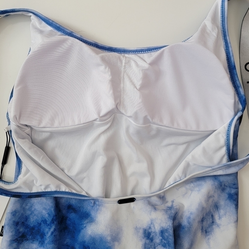 Calvin Klein One Piece Tie Dye Swimsuit NEW L - Picture 9 of 9